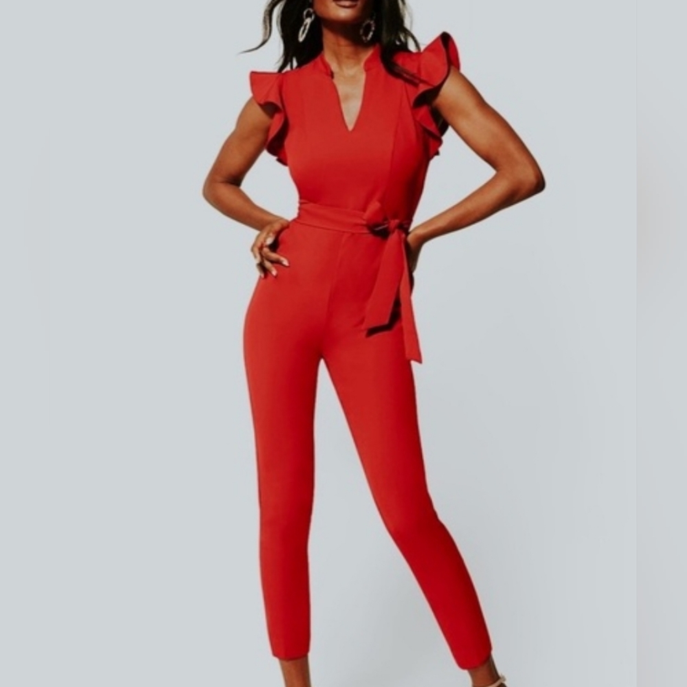 Red jumpsuit